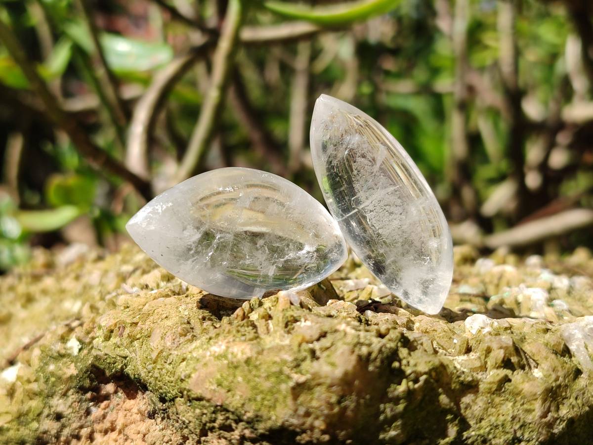 Polished Clear Quartz Crystal, Angel Tears x 35 From Madagascar - Toprock Gemstones and Minerals 