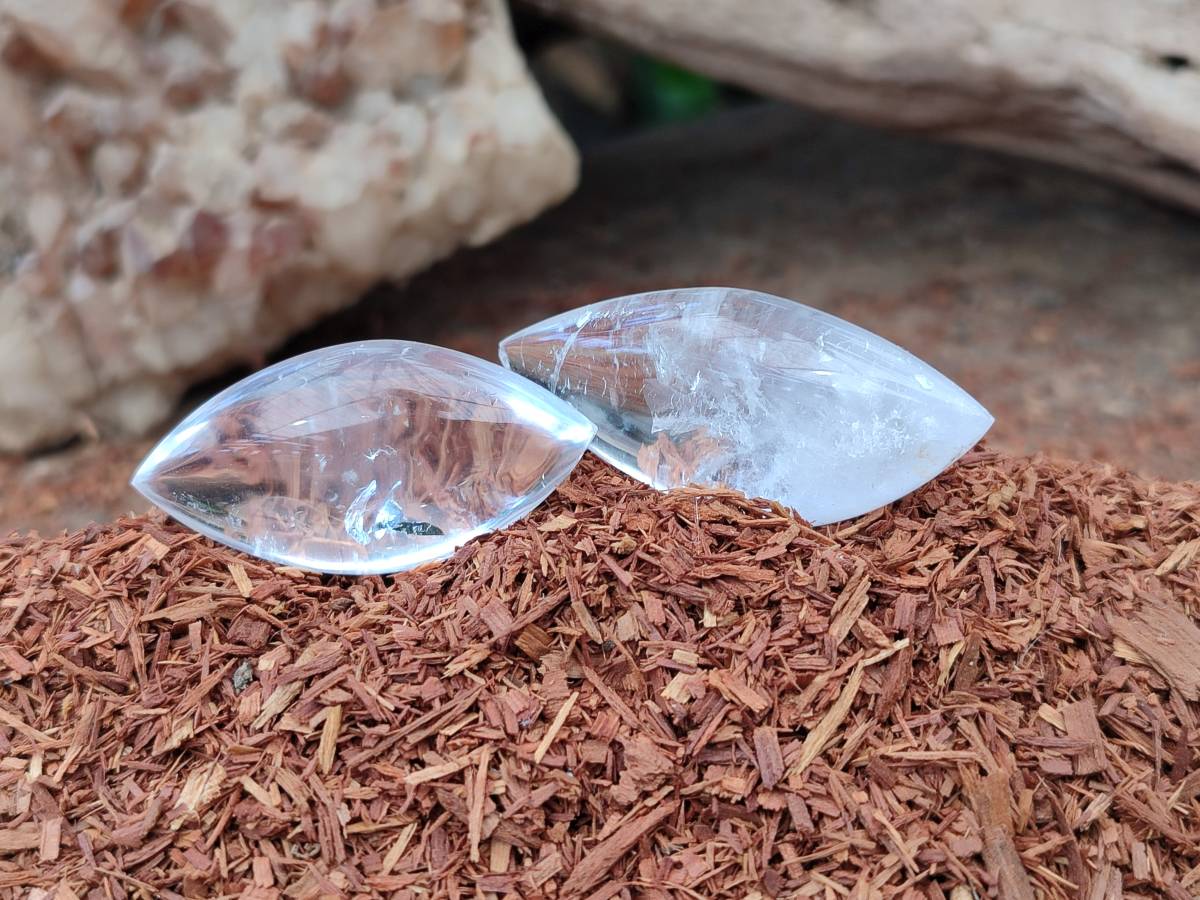 Polished Clear Quartz Crystal, Angel Tears x 35 From Madagascar - Toprock Gemstones and Minerals 