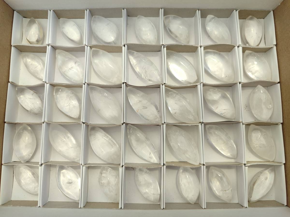 Polished Clear Quartz Crystal, Angel Tears x 35 From Madagascar - Toprock Gemstones and Minerals 