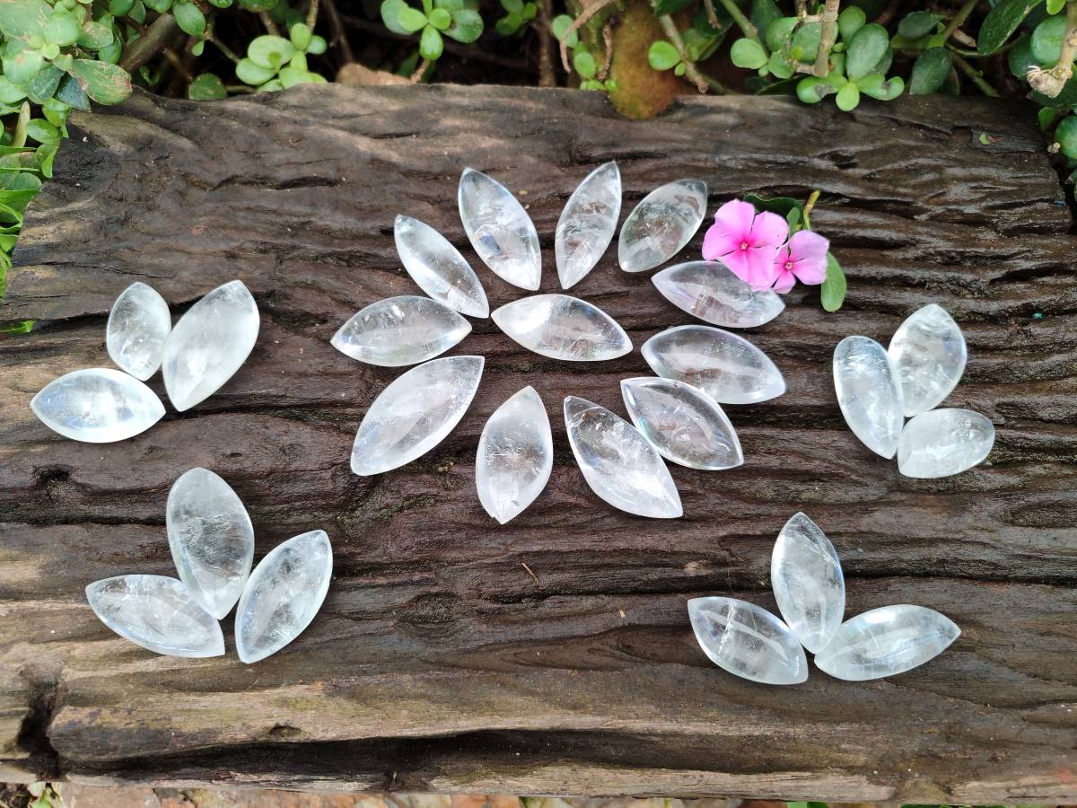Polished Clear Quartz Crystal, Angel Tears x 35 From Madagascar - Toprock Gemstones and Minerals 