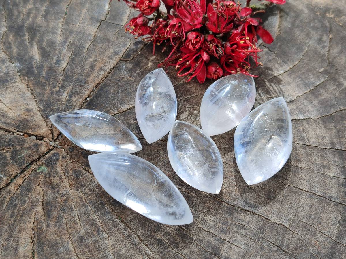 Polished Clear Quartz Crystal, Angel Tears x 35 From Madagascar - Toprock Gemstones and Minerals 