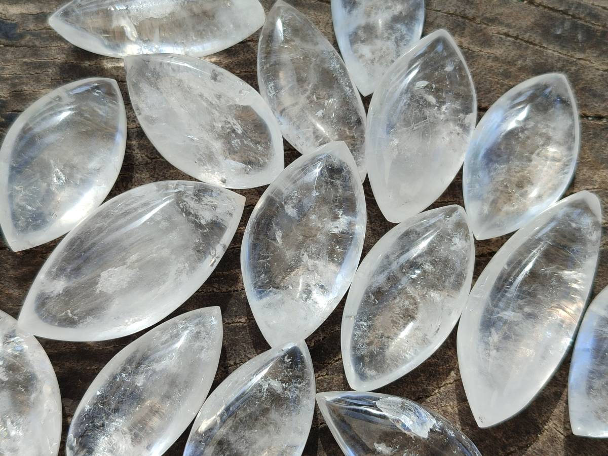 Polished Clear Quartz Crystal, Angel Tears x 35 From Madagascar - Toprock Gemstones and Minerals 