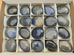 Polished Lazulite Palm Stones x 20 From Madagascar - Toprock Gemstones and Minerals 