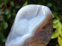 Polished Blue Lace Agate Standing Free Forms x 1 From Nsanje, Malawi