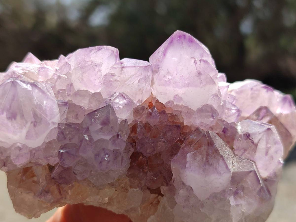 Natural Amethyst Spirit Quartz Clusters x 3 From Boekenhouthoek, South Africa - Toprock Gemstones and Minerals 