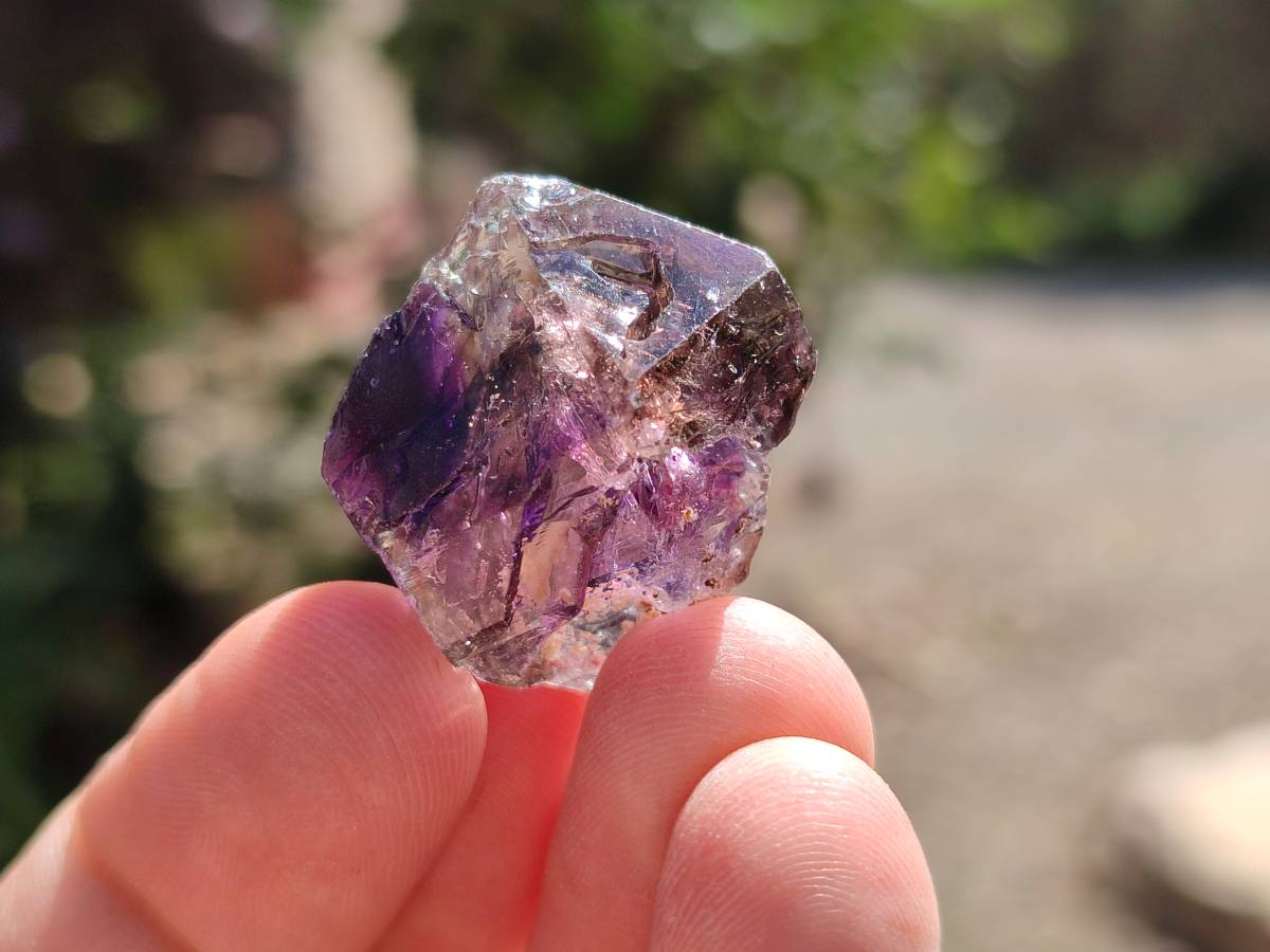 Natural Window Amethyst Crystals x 35 From Chiredzi, Zimbabwe - Toprock Gemstones and Minerals 