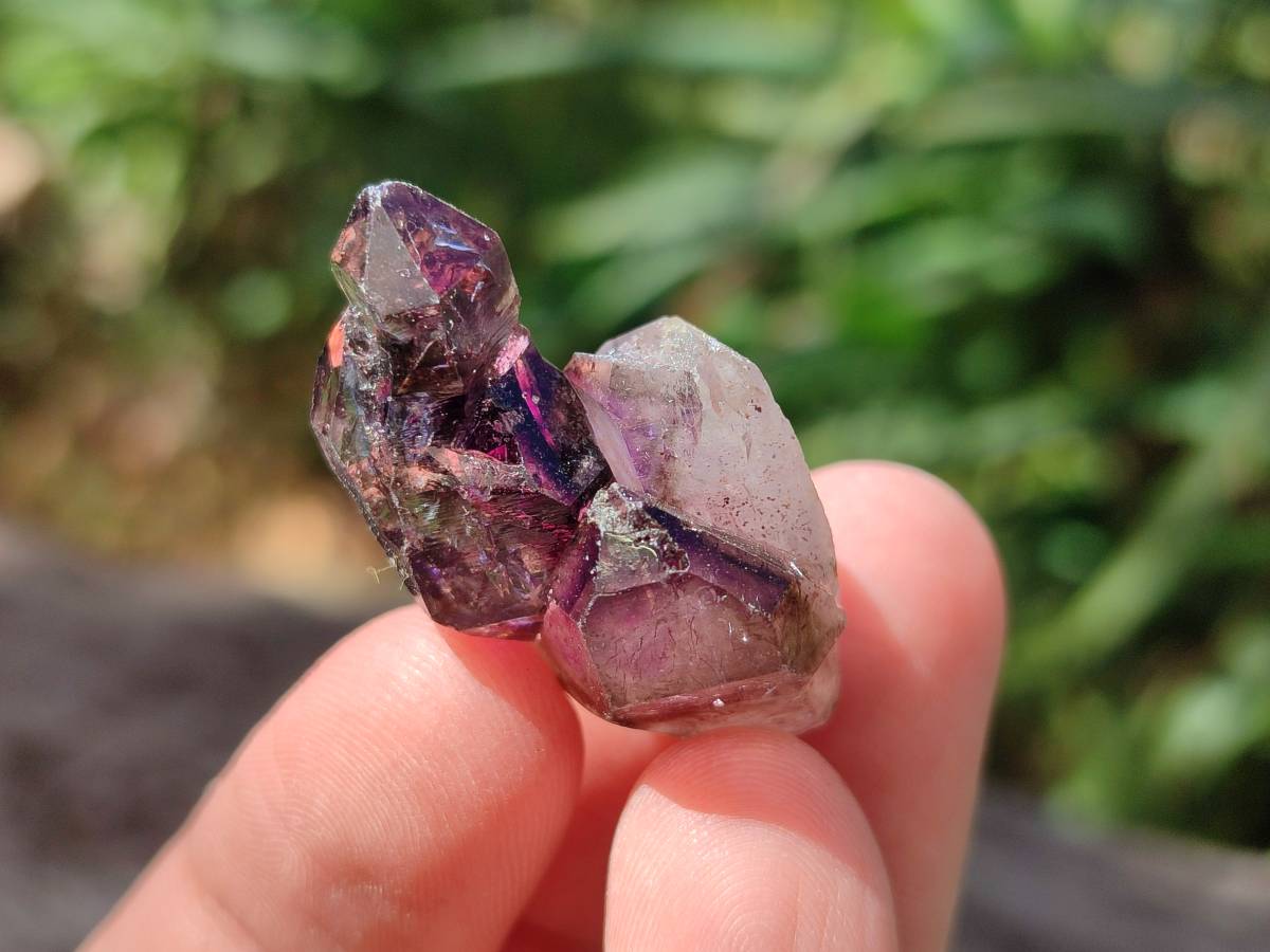 Natural Window Amethyst Crystals x 35 From Chiredzi, Zimbabwe - Toprock Gemstones and Minerals 