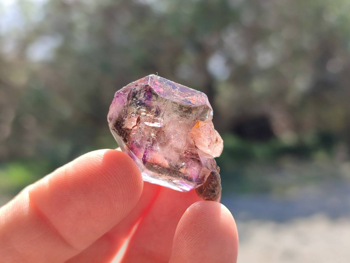 Natural Window Amethyst Crystals x 35 From Chiredzi, Zimbabwe - Toprock Gemstones and Minerals 