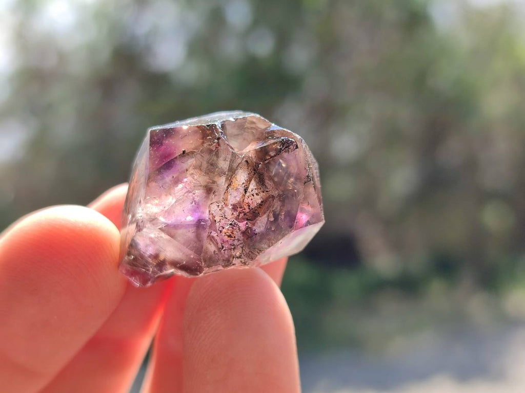 Natural Window Amethyst Crystals x 35 From Chiredzi, Zimbabwe - Toprock Gemstones and Minerals 