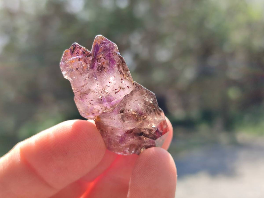 Natural Window Amethyst Crystals x 35 From Chiredzi, Zimbabwe - Toprock Gemstones and Minerals 