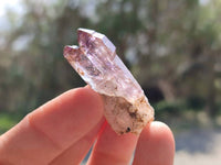Natural Window Amethyst Crystals x 35 From Chiredzi, Zimbabwe