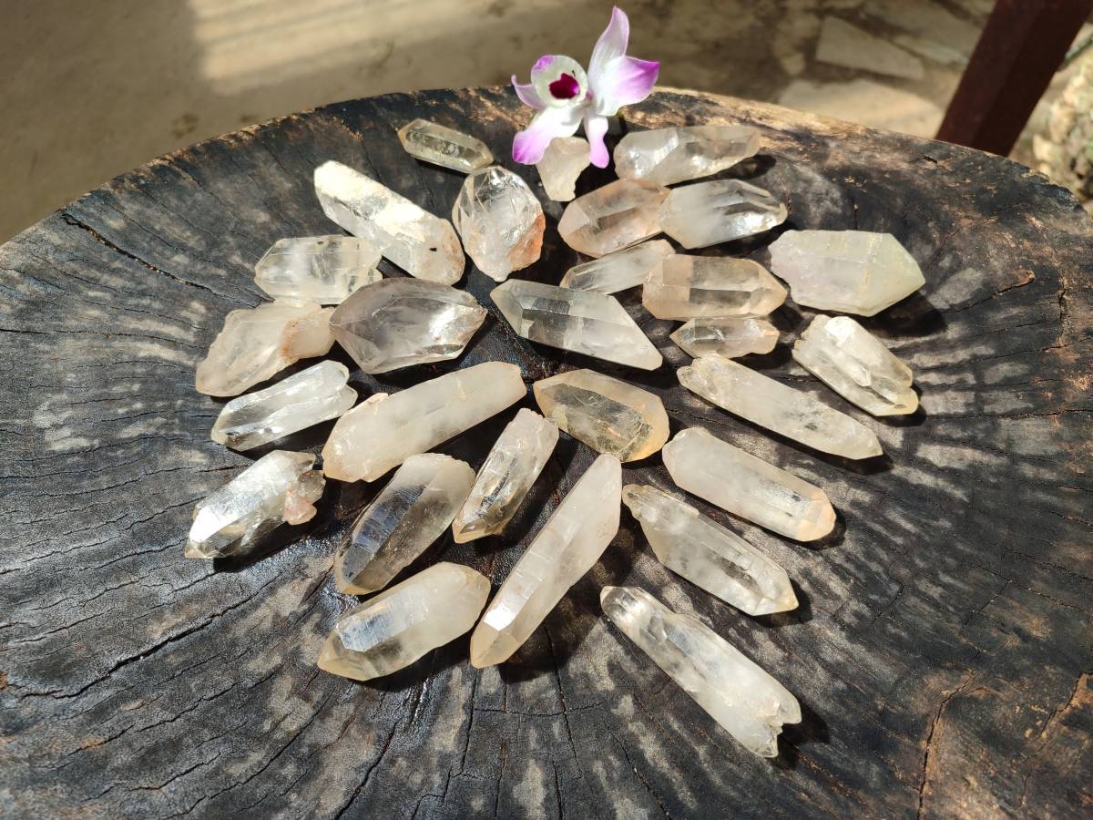 Natural Double Terminated Quartz Crystals x 55 From Madagascar - Toprock Gemstones and Minerals 