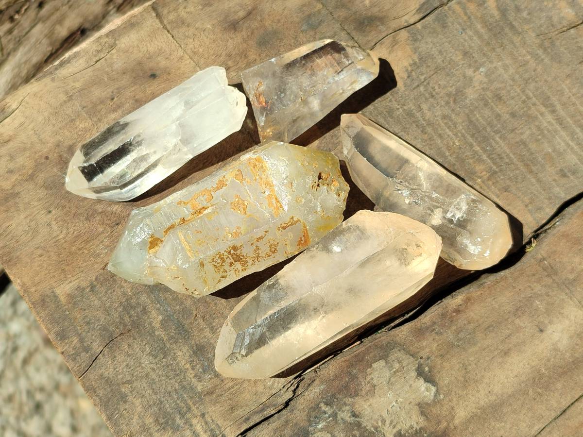 Natural Double Terminated Quartz Crystals x 55 From Madagascar - Toprock Gemstones and Minerals 