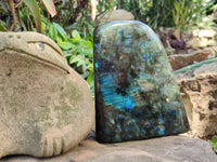 Polished Labradorite Standing Free Form x 1 From Tulear, Madagascar