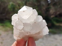 Natural Mixed Normal and Candle Quartz Crystal Clusters x 6 From Antsirabe, Madagascar