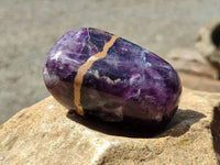 Polished Stichtite And Watermelon Fluorite Free Forms x 6 From Southern Africa