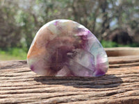 Polished Stichtite And Watermelon Fluorite Free Forms x 6 From Southern Africa