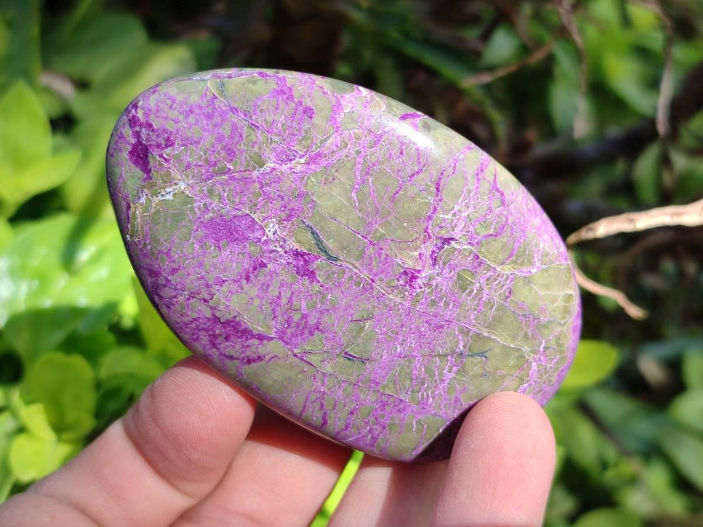 Polished Stichtite And Watermelon Fluorite Free Forms x 6 From Southern Africa - Toprock Gemstones and Minerals 