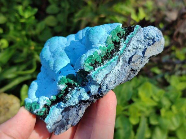 Natural Malachite Malacolla Botryoidal Chrysocolla Specimens x 6 From Kulukuluku, Congo - Toprock Gemstones and Minerals 