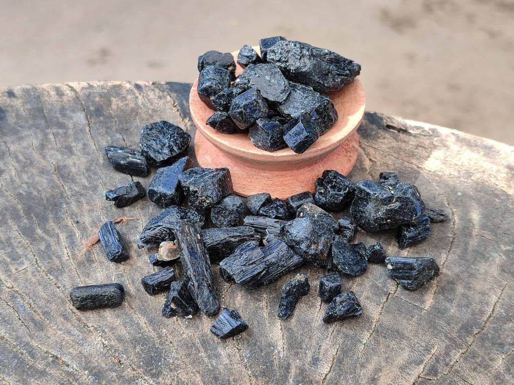 Natural Alluvial Schorl Black Tourmaline Crystals x 2.1 Kg Lot From Zimbabwe - Toprock Gemstones and Minerals 