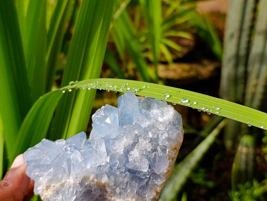 Natural Blue Celestite Specimens x 3 From Sakoany, Madagascar - Toprock Gemstones and Minerals 