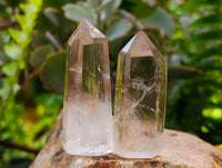 Polished Window and Anjozorobe Wispy Phantom Smokey Quartz Crystals x 20 From Madagascar