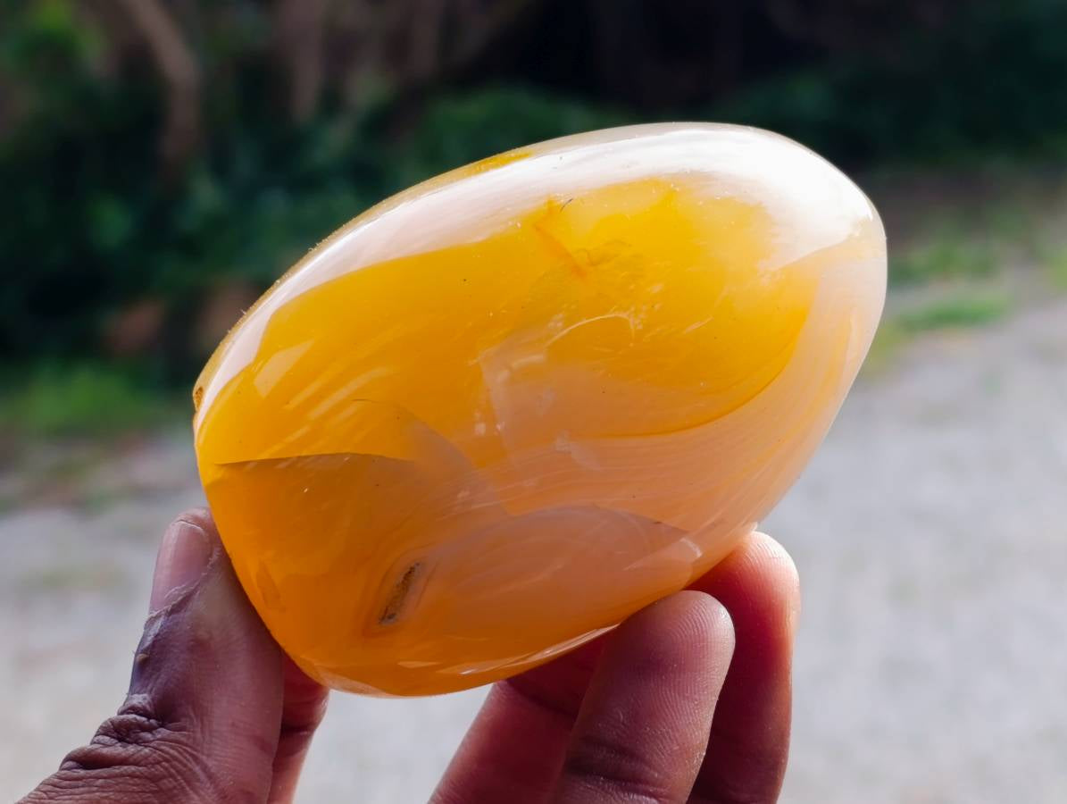 Polished Banded Agate Standing Free Forms x 6 From Madagascar - Toprock Gemstones and Minerals 