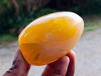 Polished Banded Agate Standing Free Forms x 6 From Madagascar
