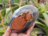 Polished Polychrome Jasper Standing Free Forms x 3 From NW Coast, Madagascar