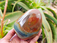 Polished Polychrome Jasper Standing Free Forms x 3 From NW Coast, Madagascar