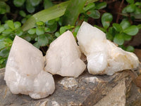 Natural Cascading Candle Quartz Clusters x 8 From Antsirabe, Madagascar