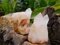 Natural Mixed Malagasy Quartz Clusters x 13 From Madagascar