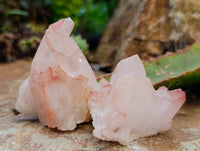 Natural Mixed Malagasy Quartz Clusters x 13 From Madagascar