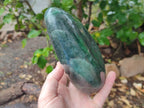 Polished Fuchsite Quartz Standing Free Form x 1 From Andakatany, Madagascar - Toprock Gemstones and Minerals 