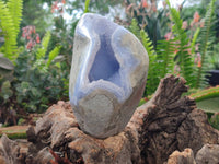 Polished Blue Lace Agate Standing Free Form x 1 From Nsanje, Malawi