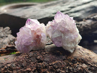 Natural Amethyst Spirit Quartz Clusters x 12 From Boekenhouthoek, South Africa