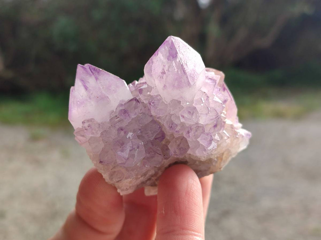 Natural Amethyst Spirit Quartz Clusters x 12 From Boekenhouthoek, South Africa - Toprock Gemstones and Minerals 