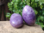 Polished Lepidolite With Pink Rubellite Palm Stones x 12 From Ambatondrazaka, Madagascar - Toprock Gemstones and Minerals 