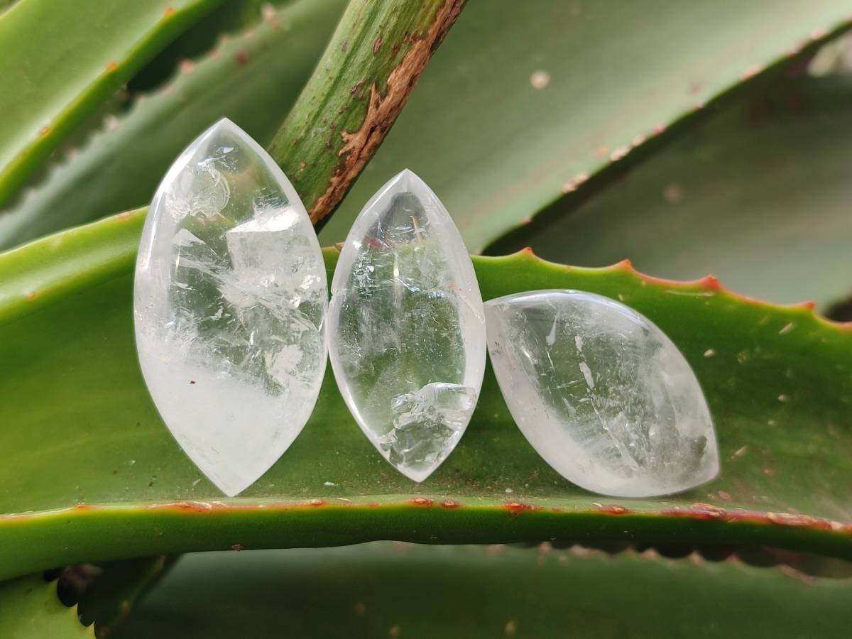 Polished Clear Quartz Crystal, Angel Tears x 35 From Madagascar - Toprock Gemstones and Minerals 