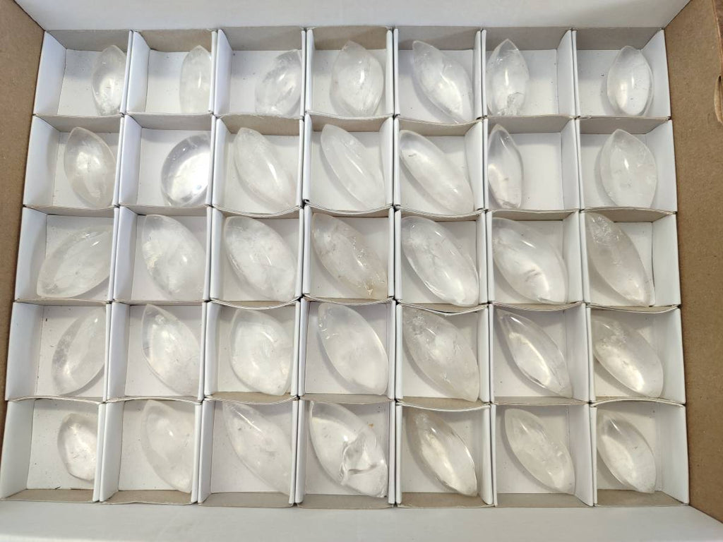 Polished Clear Quartz Crystal, Angel Tears x 35 From Madagascar - Toprock Gemstones and Minerals 