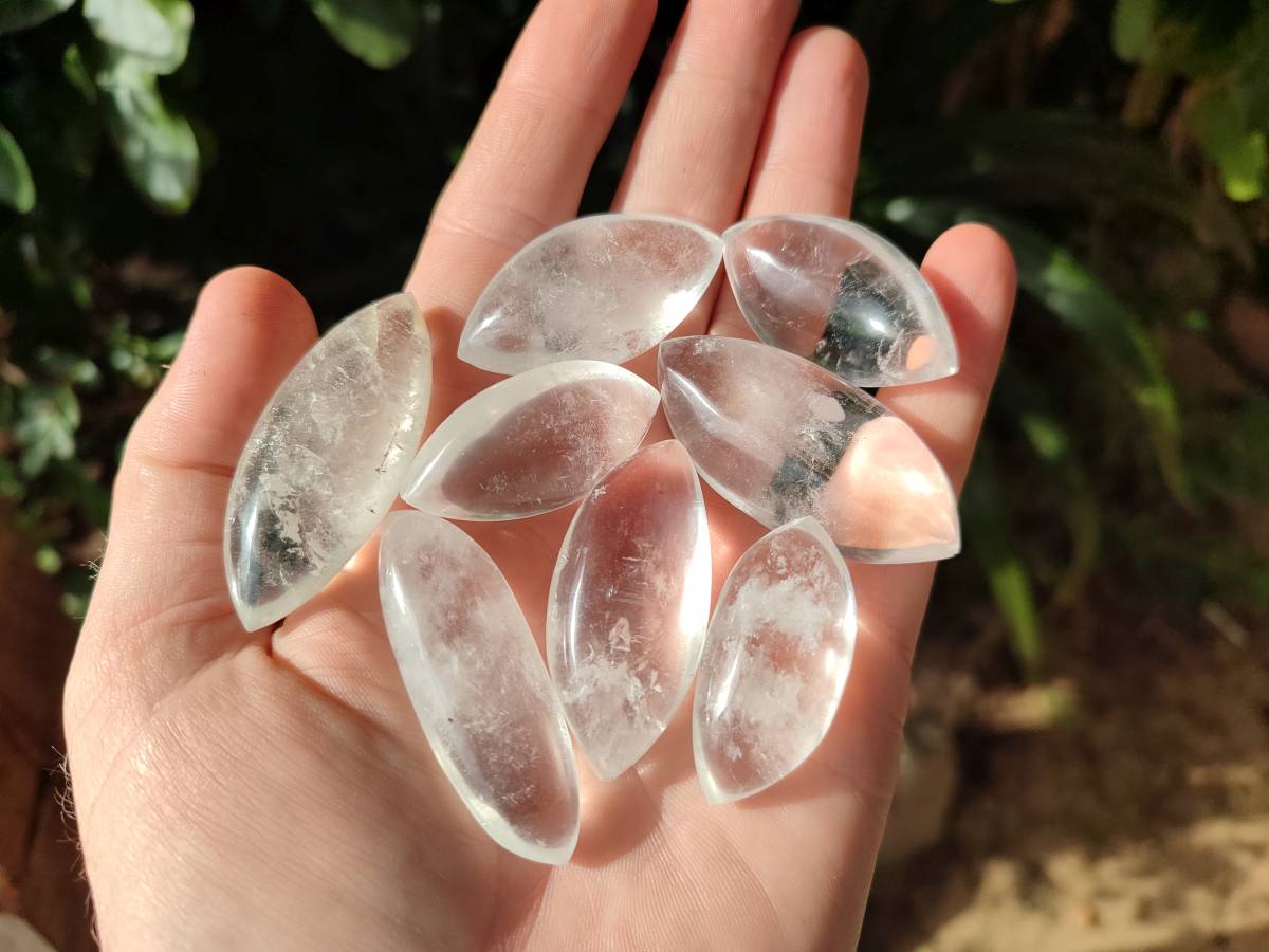Polished Clear Quartz Crystal, Angel Tears x 35 From Madagascar - Toprock Gemstones and Minerals 