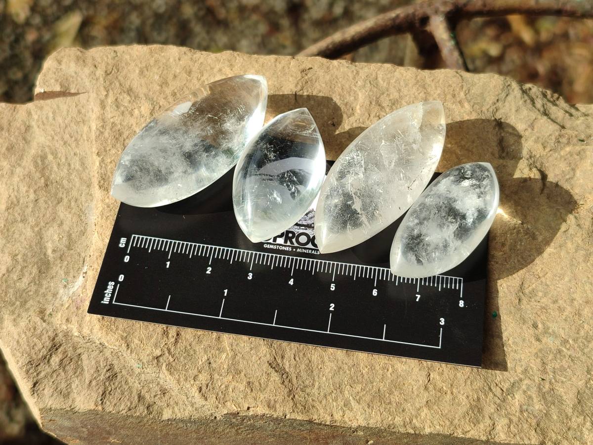Polished Clear Quartz Crystal, Angel Tears x 35 From Madagascar - Toprock Gemstones and Minerals 