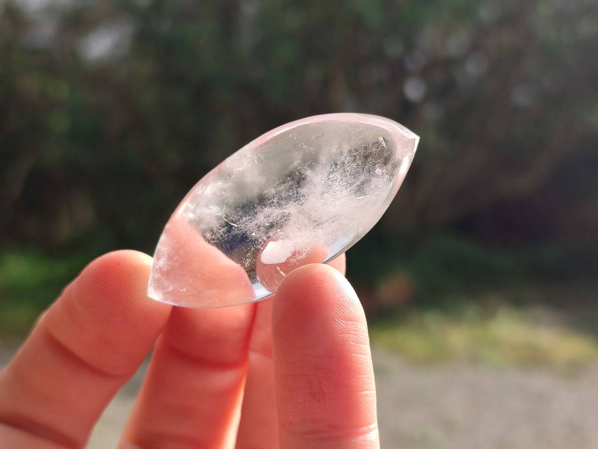 Polished Clear Quartz Crystal, Angel Tears x 35 From Madagascar - Toprock Gemstones and Minerals 