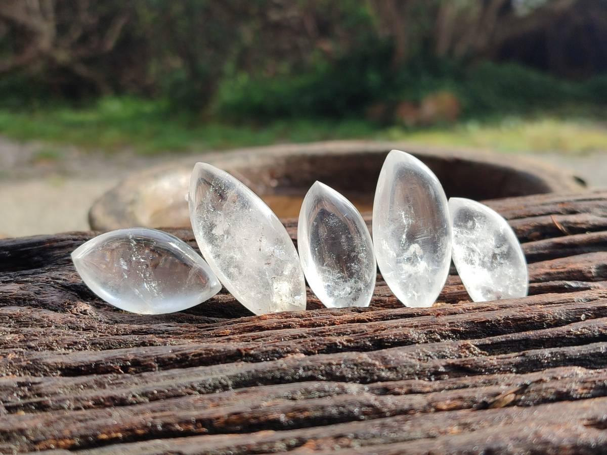 Polished Clear Quartz Crystal, Angel Tears x 35 From Madagascar - Toprock Gemstones and Minerals 