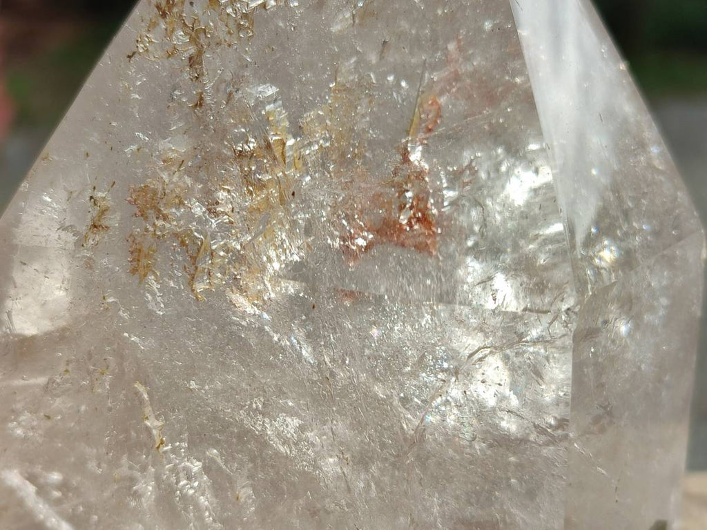 Polished Large Clear Window Quartz Crystal x 1 From Akansobe, Madagascar - Toprock Gemstones and Minerals 