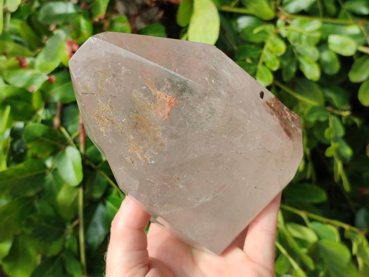 Polished Large Clear Window Quartz Crystal x 1 From Akansobe, Madagascar - Toprock Gemstones and Minerals 