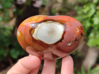Polished Polychrome Jasper Hearts x 6 From NW Coast, Madagascar