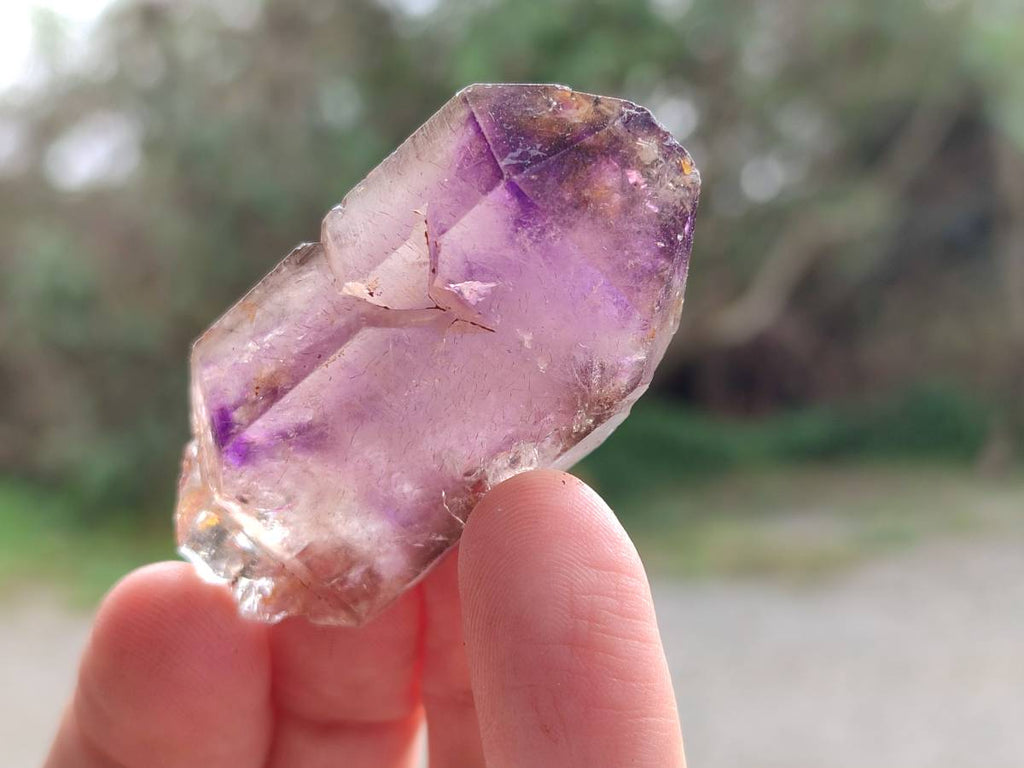 Natural Window Amethyst Crystals x 20 From Chiredzi, Zimbabwe - Toprock Gemstones and Minerals 