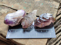 Natural Window Amethyst Crystals x 20 From Chiredzi, Zimbabwe
