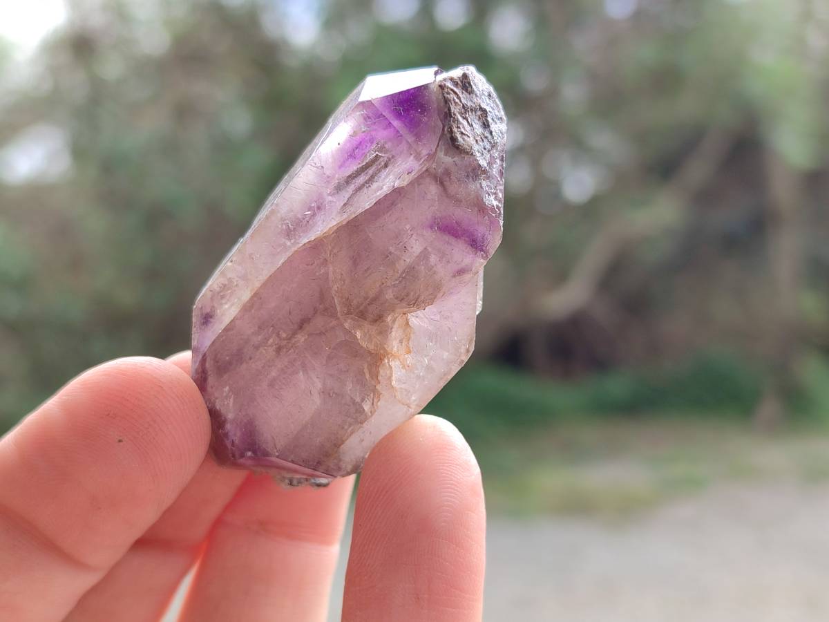 Natural Window Amethyst Crystals x 20 From Chiredzi, Zimbabwe - Toprock Gemstones and Minerals 